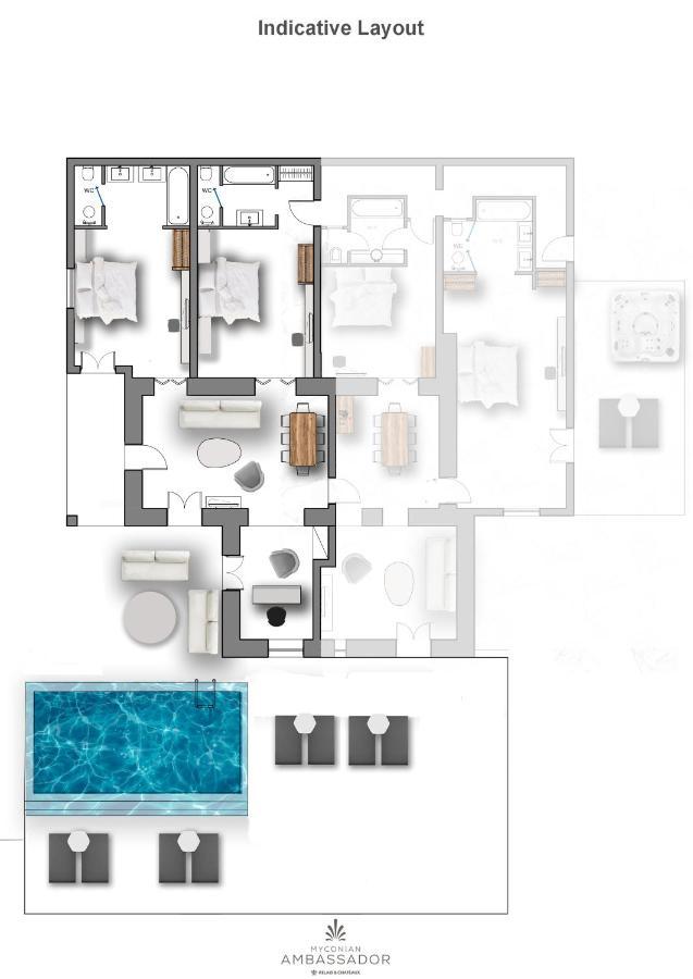 Myconian Ambassador Relais & Chateaux Platísz Jalósz Kültér fotó